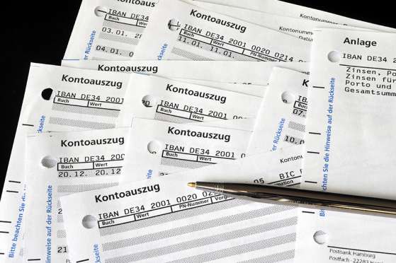 Foto: Kontoauszüge